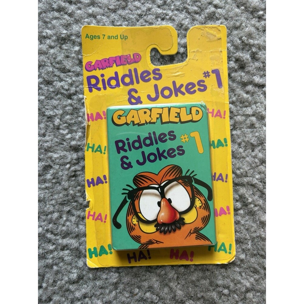 Garfield the Cat Vintage Cards Riddles & Jokes For Children Collectible Sealed